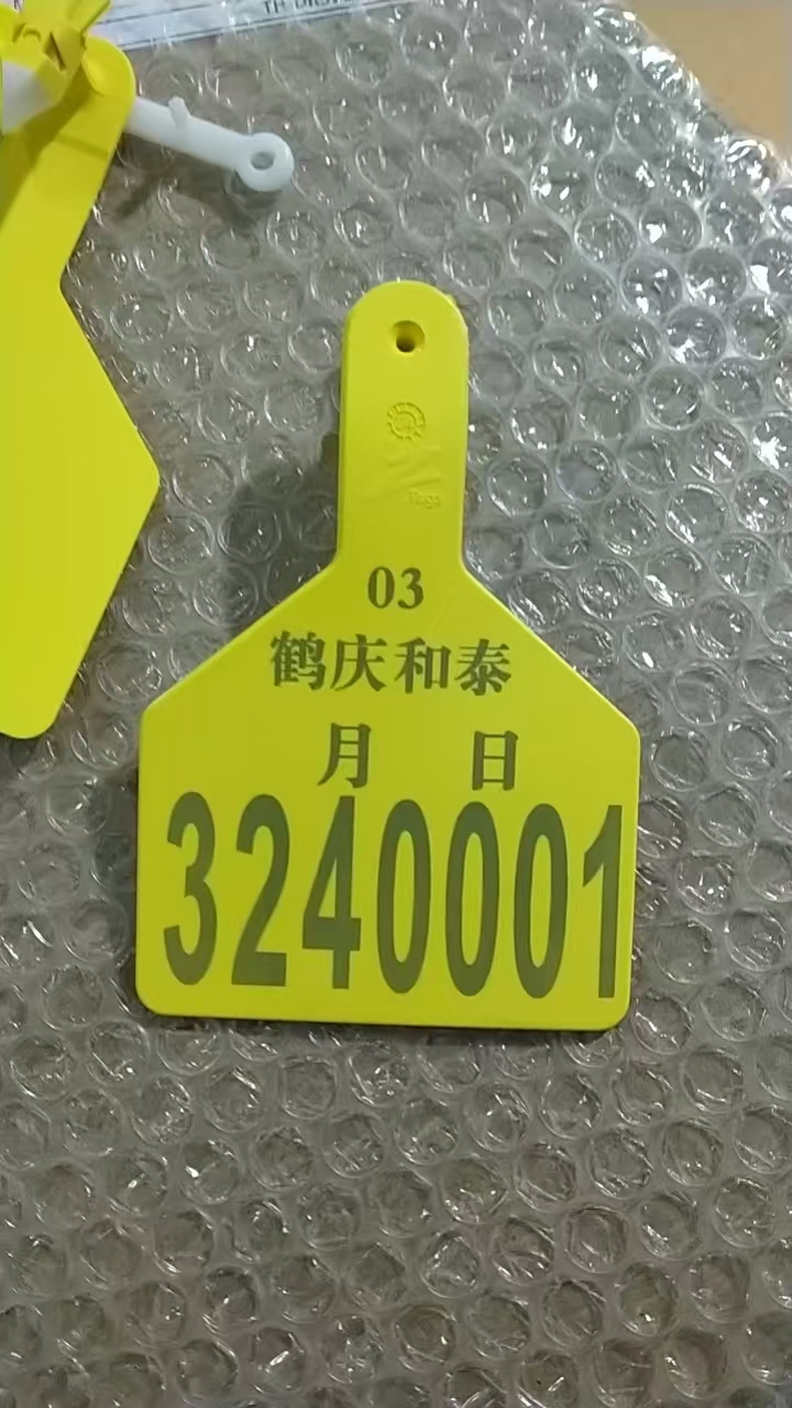 塑料豬耳標(biāo)刻字